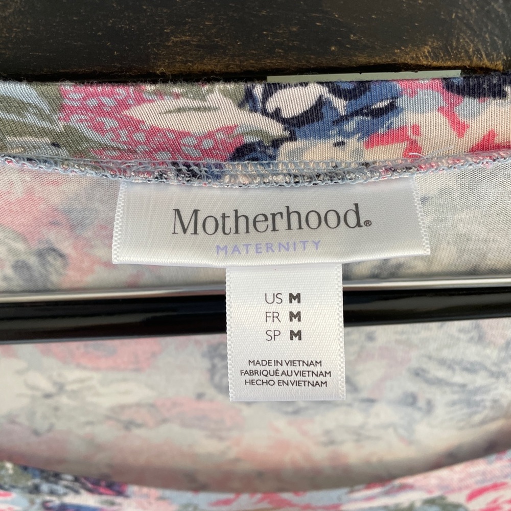 SOLD Motherhood Maternity Flowered fitted Dress Medium - Picture 5 of 8
